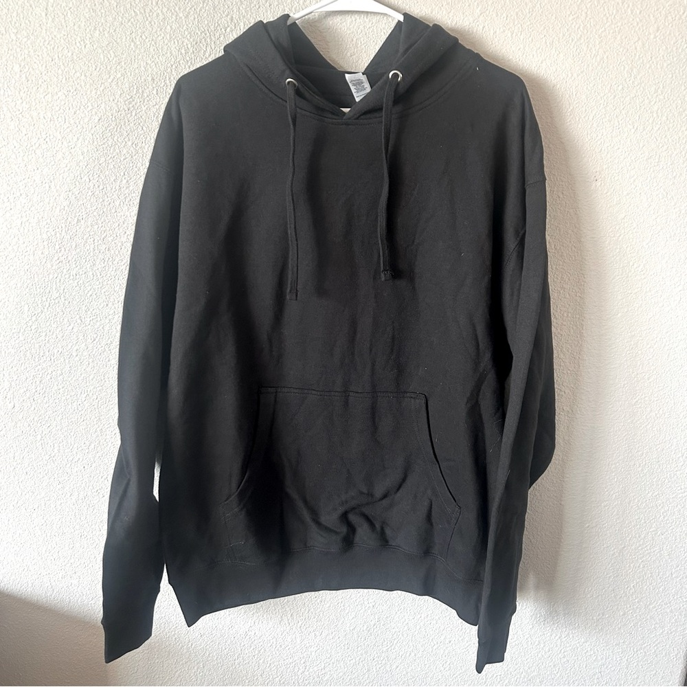 Independent Trading Company Black Pullover Hoodie Sweatshirt